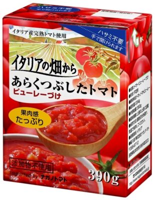イタリアの畑から あらくつぶしたトマト ピューレーづけ